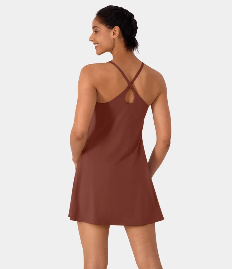 Softlyzero Plush Backless Active Dress-Easy Peezy