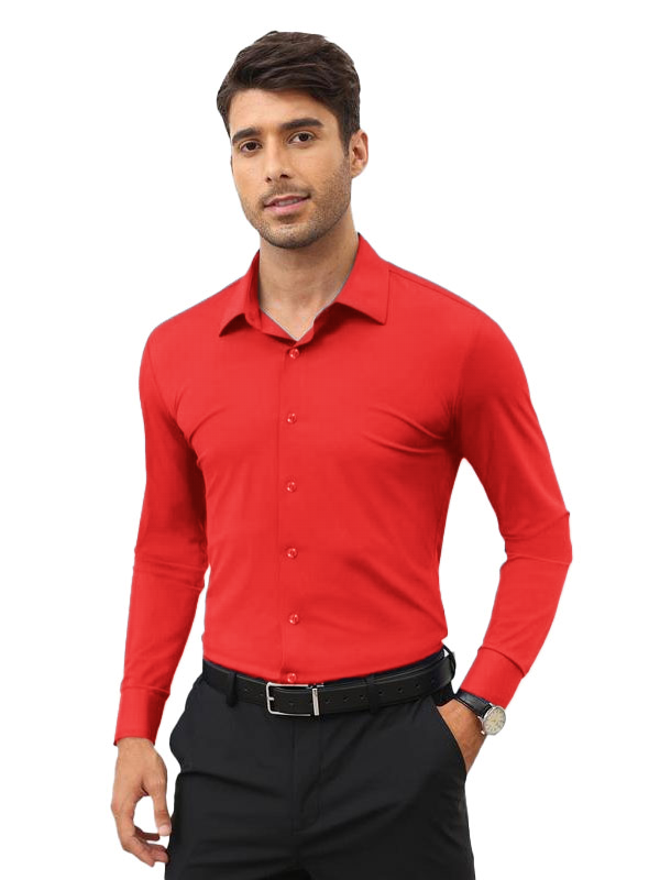 16-Way Stretch Slim Fit Long Sleeve Button Down Shirts Wrinkle Free Traveler Shirts