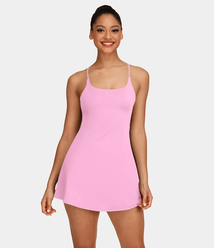 Softlyzero Plush Backless Active Dress-Easy Peezy