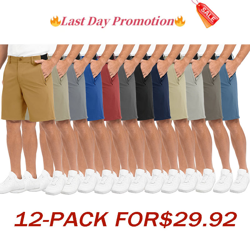 🔥Last day promotion🔥Men's Stretch Quick Dry Casual Work Golf Shorts