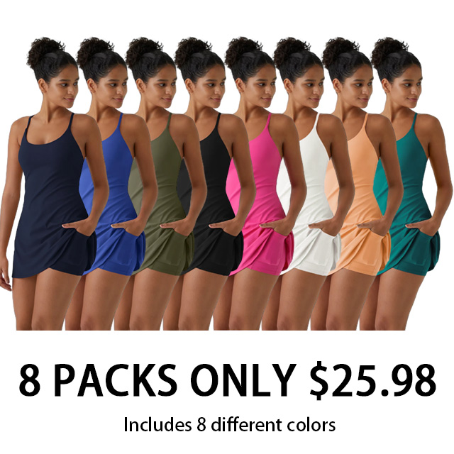 Softlyzero Plush Backless Active Dress-Easy Peezy