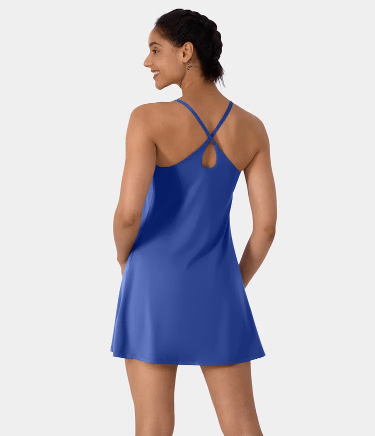 Softlyzero Plush Backless Active Dress-Easy Peezy