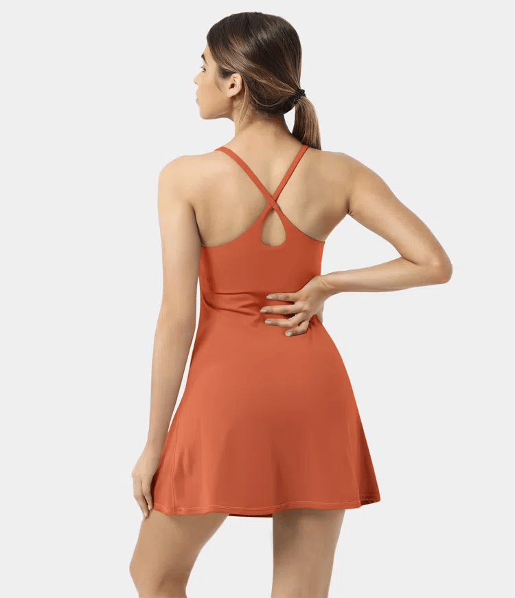 Softlyzero Plush Backless Active Dress-Easy Peezy