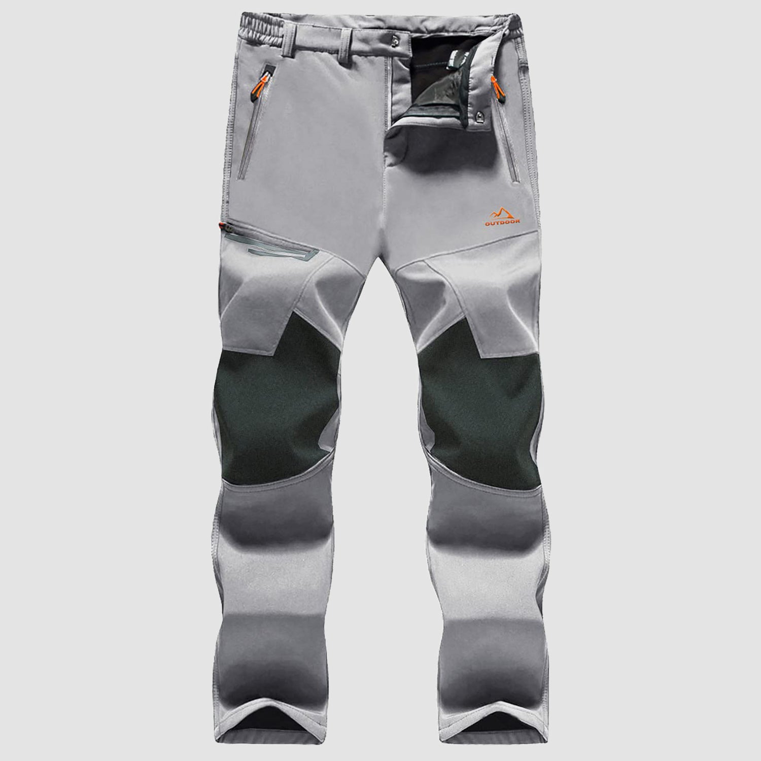 Men's Fleece-Lined Winter Ski Pants โ Water-Resistant with 4 Zip Pockets