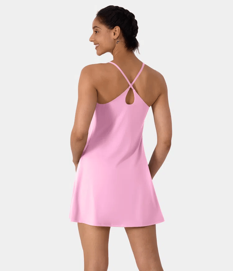 Softlyzero Plush Backless Active Dress-Easy Peezy