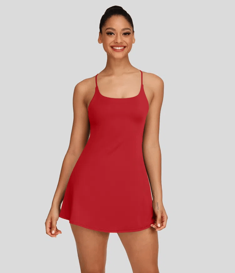 Softlyzero Plush Backless Active Dress-Easy Peezy