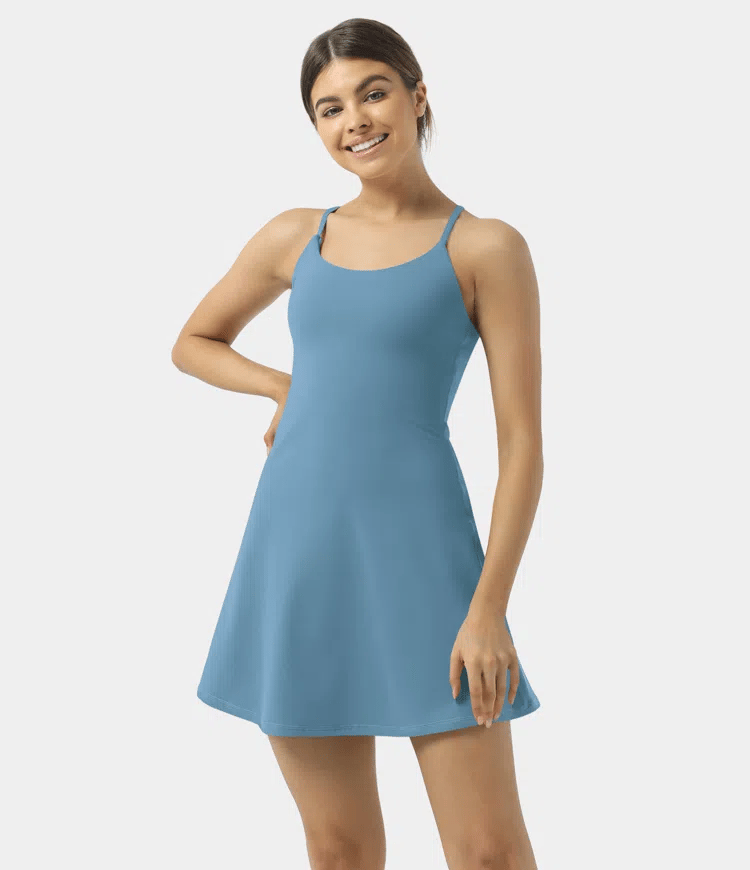 Softlyzero Plush Backless Active Dress-Easy Peezy