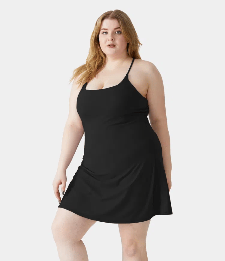Softlyzero Plush Backless Active Dress-Easy Peezy