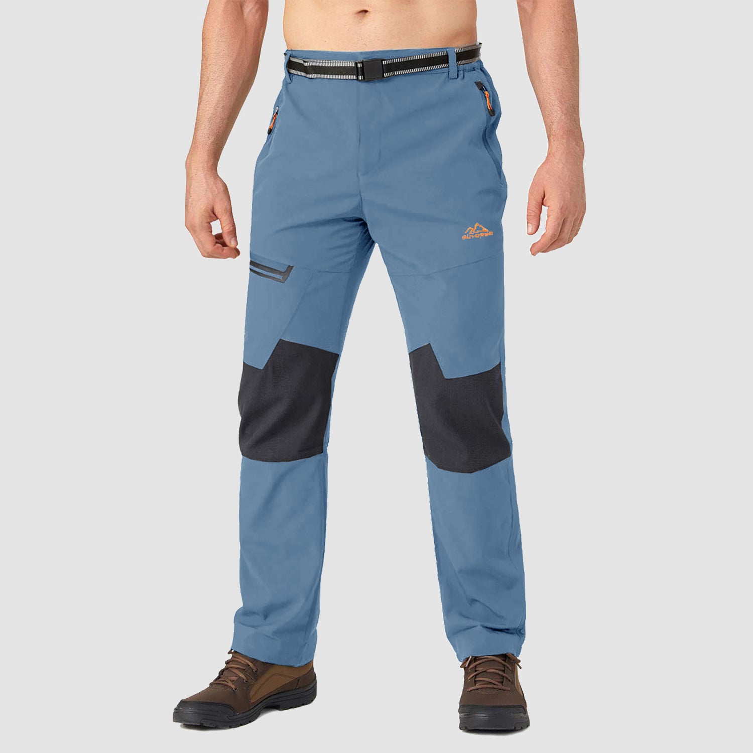 Men's Fleece-Lined Winter Ski Pants โ Water-Resistant with 4 Zip Pockets