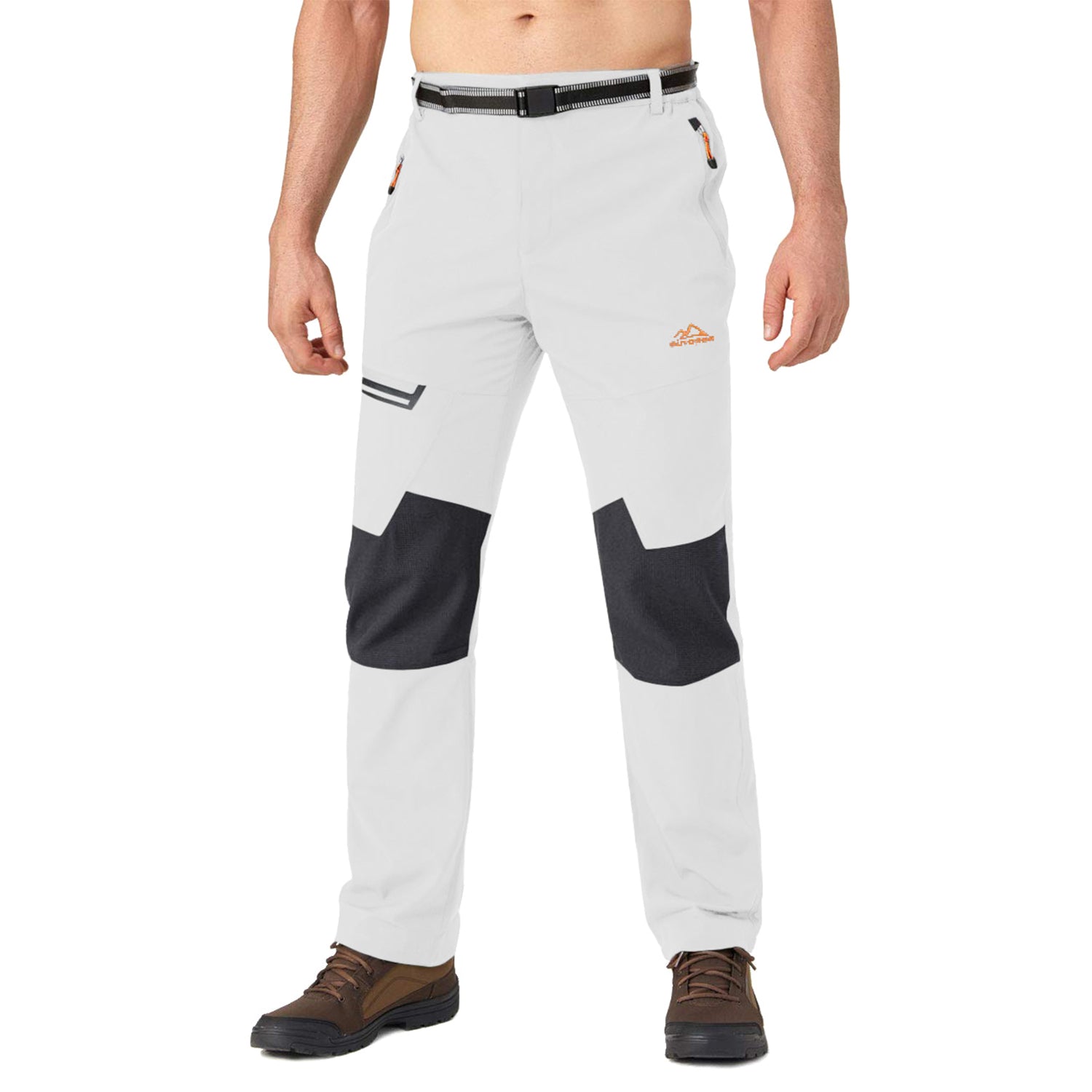 Men's Fleece-Lined Winter Ski Pants โ Water-Resistant with 4 Zip Pockets