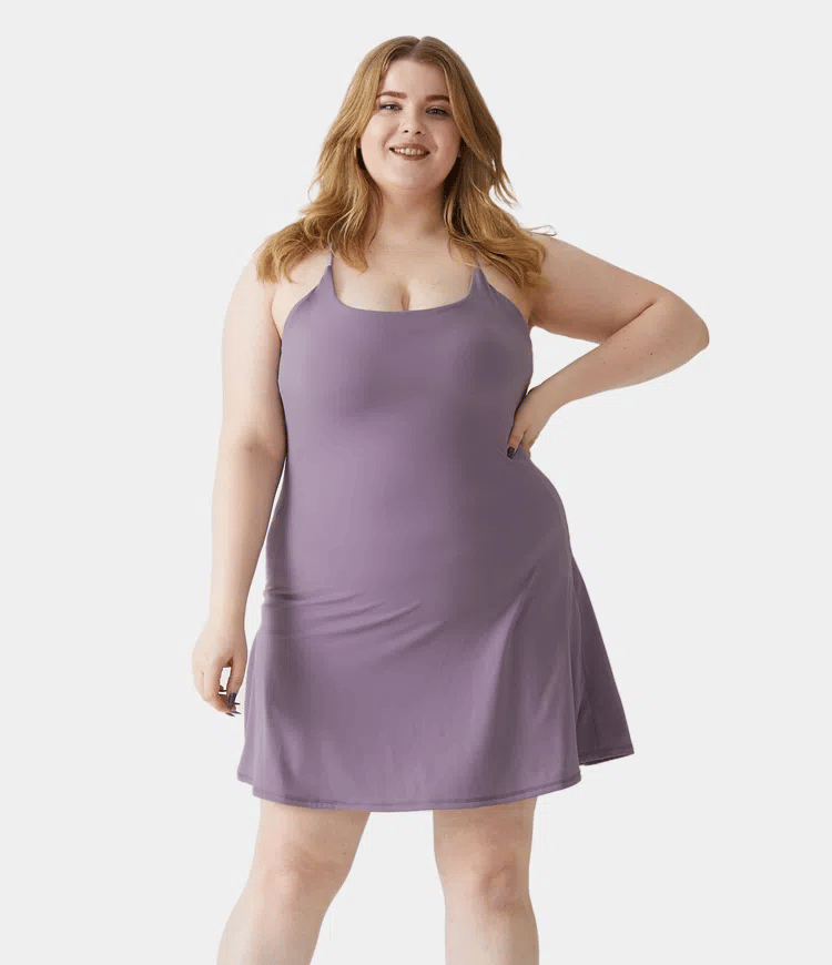 Softlyzero Plush Backless Active Dress-Easy Peezy