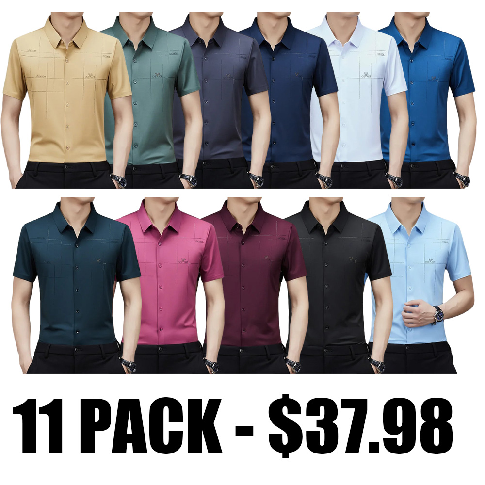 🔥LAST DAY 49% OFF - MEN'S ICE SILK BUSINESS SHIRT