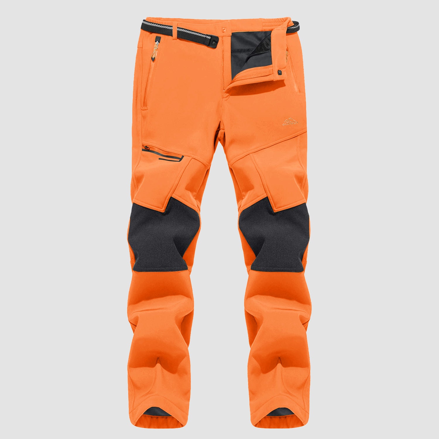 Men's Fleece-Lined Winter Ski Pants โ Water-Resistant with 4 Zip Pockets
