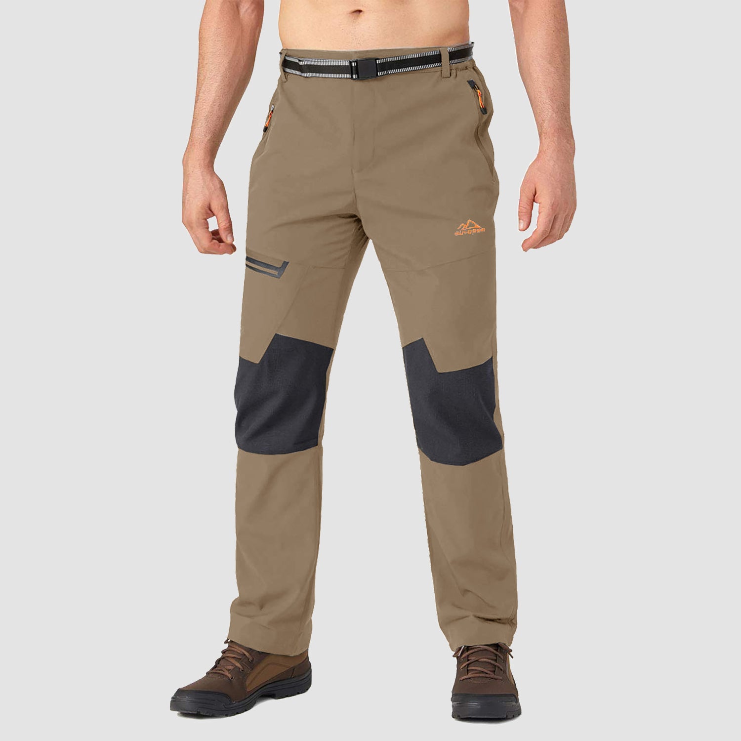 Men's Fleece-Lined Winter Ski Pants โ Water-Resistant with 4 Zip Pockets
