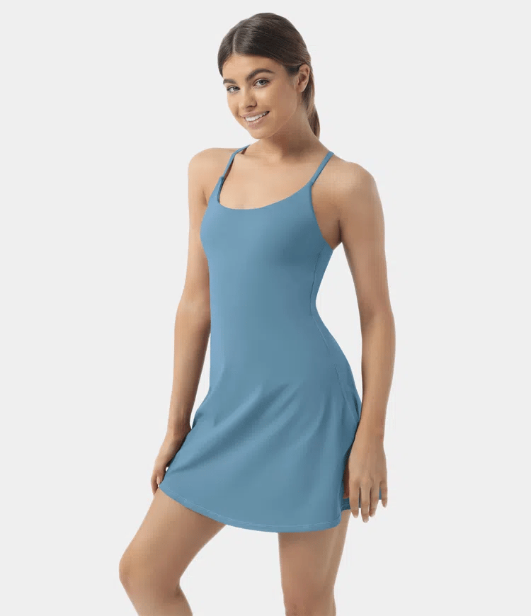 Softlyzero Plush Backless Active Dress-Easy Peezy