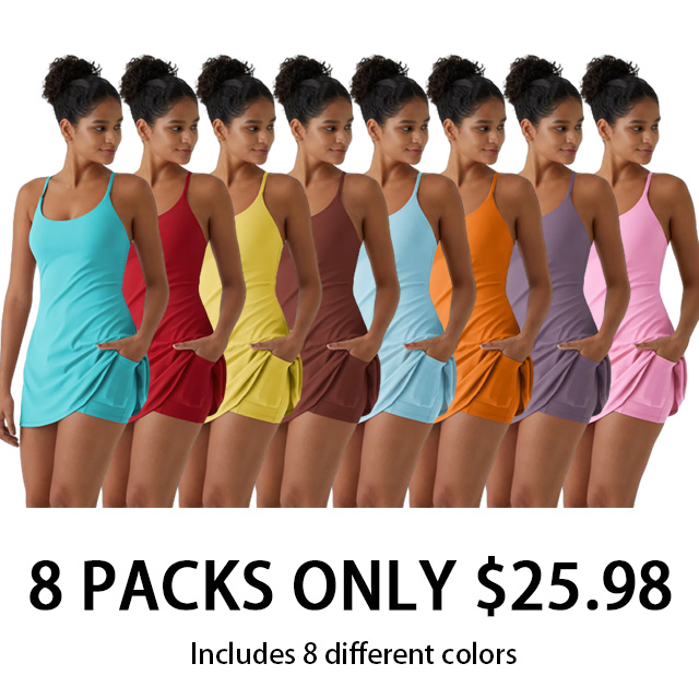 Softlyzero Plush Backless Active Dress-Easy Peezy