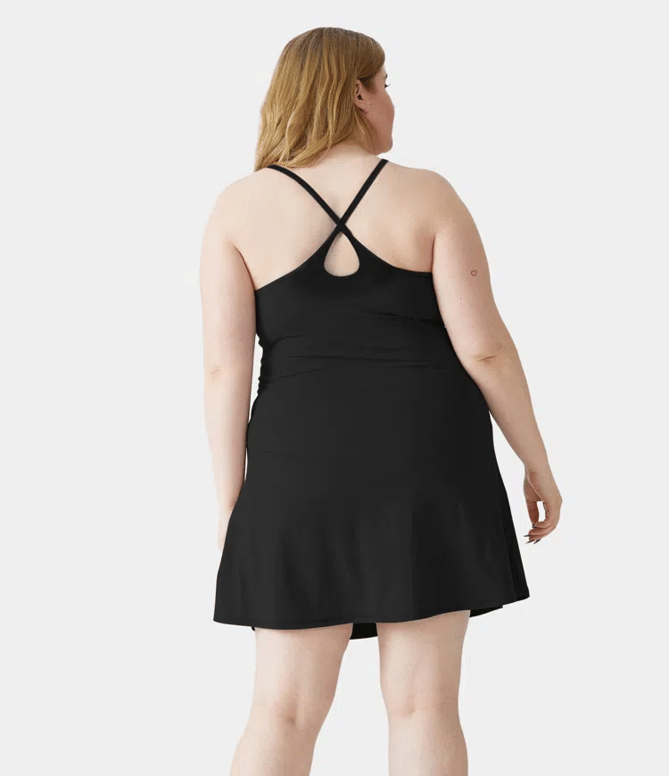 Softlyzero Plush Backless Active Dress-Easy Peezy