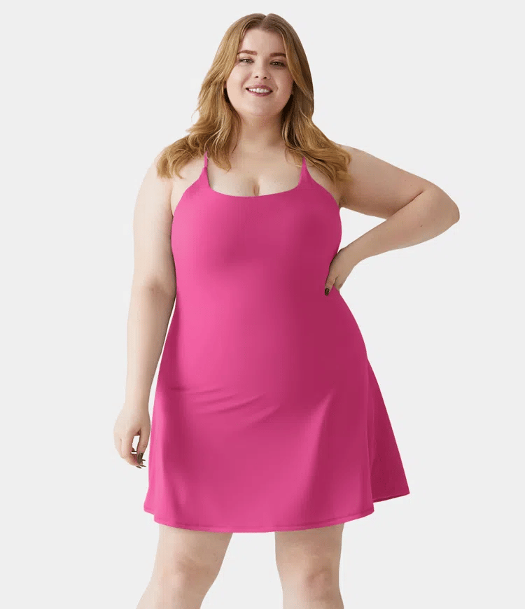 Softlyzero Plush Backless Active Dress-Easy Peezy