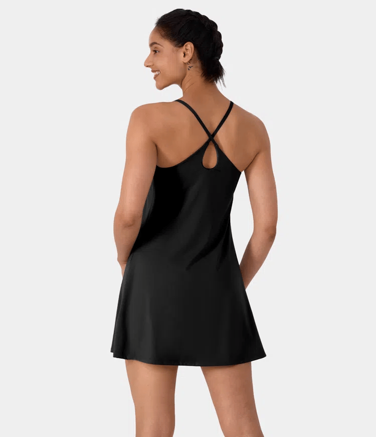 Softlyzero Plush Backless Active Dress-Easy Peezy