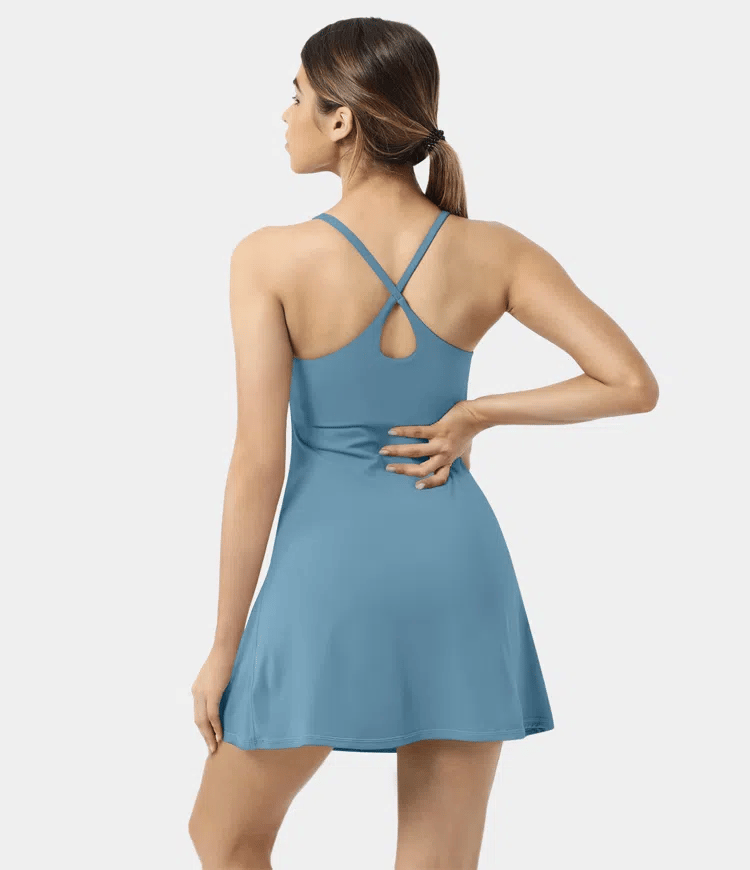 Softlyzero Plush Backless Active Dress-Easy Peezy