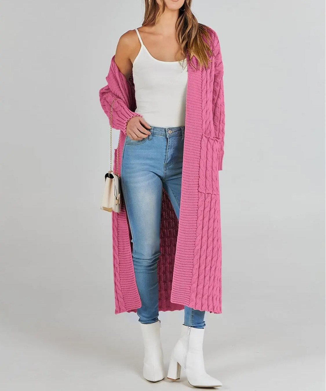 Women's Long Cardigan 2024 Oversized Coat Long Sleeve Open Cardigan Knitted Extra Long Coat Autumn Fashion Jacket Clothes
