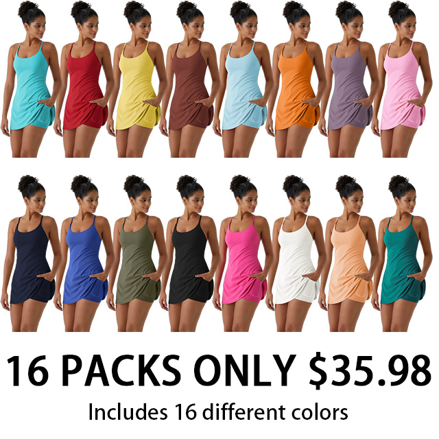 Softlyzero Plush Backless Active Dress-Easy Peezy