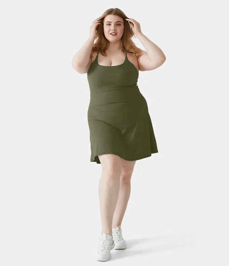 Softlyzero Plush Backless Active Dress-Easy Peezy