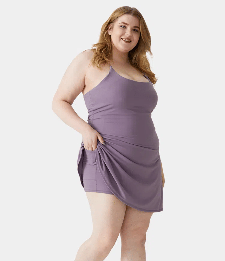Softlyzero Plush Backless Active Dress-Easy Peezy