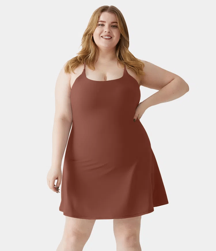 Softlyzero Plush Backless Active Dress-Easy Peezy
