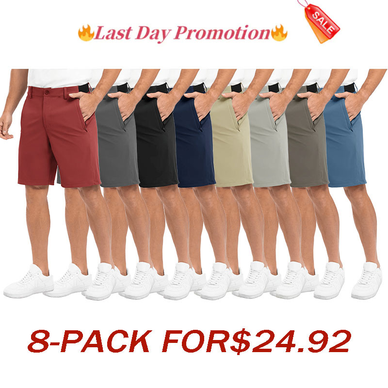 🔥Last day promotion🔥Men's Stretch Quick Dry Casual Work Golf Shorts