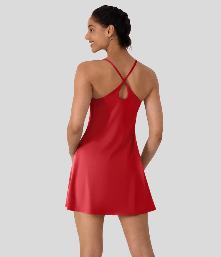 Softlyzero Plush Backless Active Dress-Easy Peezy