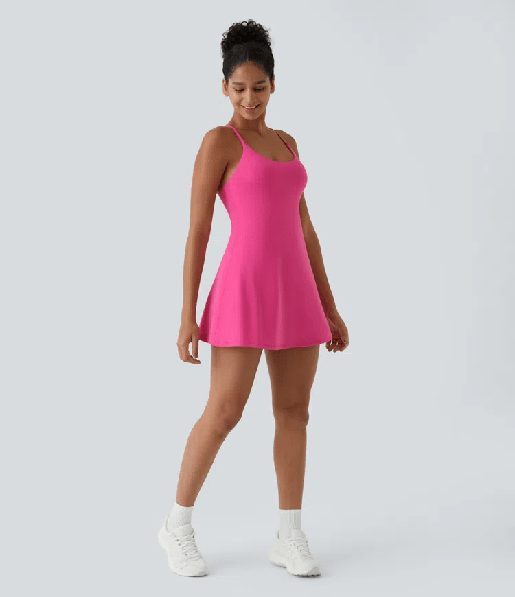 Softlyzero Plush Backless Active Dress-Easy Peezy