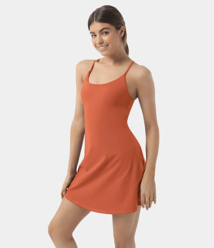 Softlyzero Plush Backless Active Dress-Easy Peezy