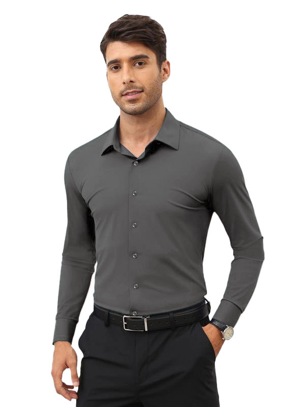 16-Way Stretch Slim Fit Long Sleeve Button Down Shirts Wrinkle Free Traveler Shirts