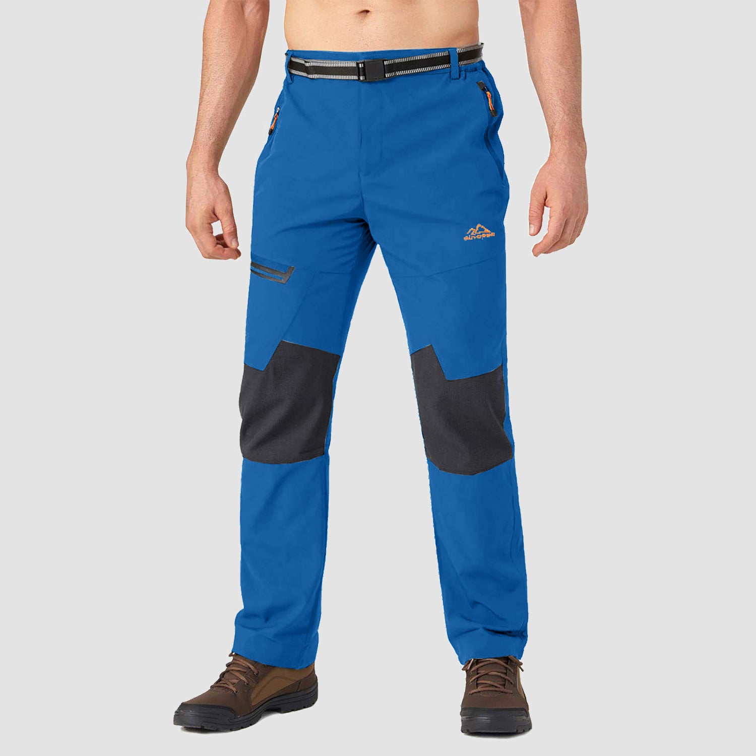 Men's Fleece-Lined Winter Ski Pants โ Water-Resistant with 4 Zip Pockets