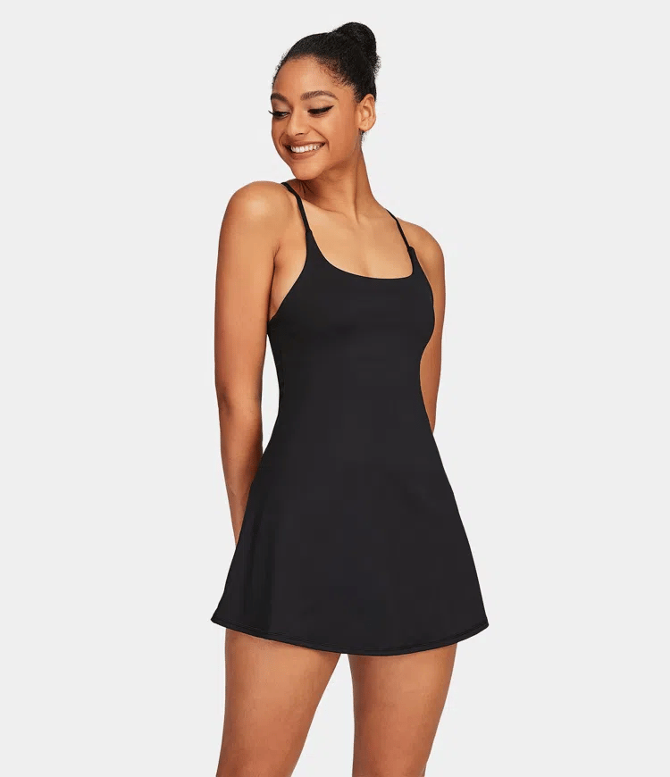 Softlyzero Plush Backless Active Dress-Easy Peezy