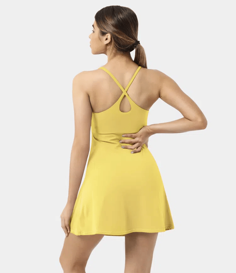 Softlyzero Plush Backless Active Dress-Easy Peezy