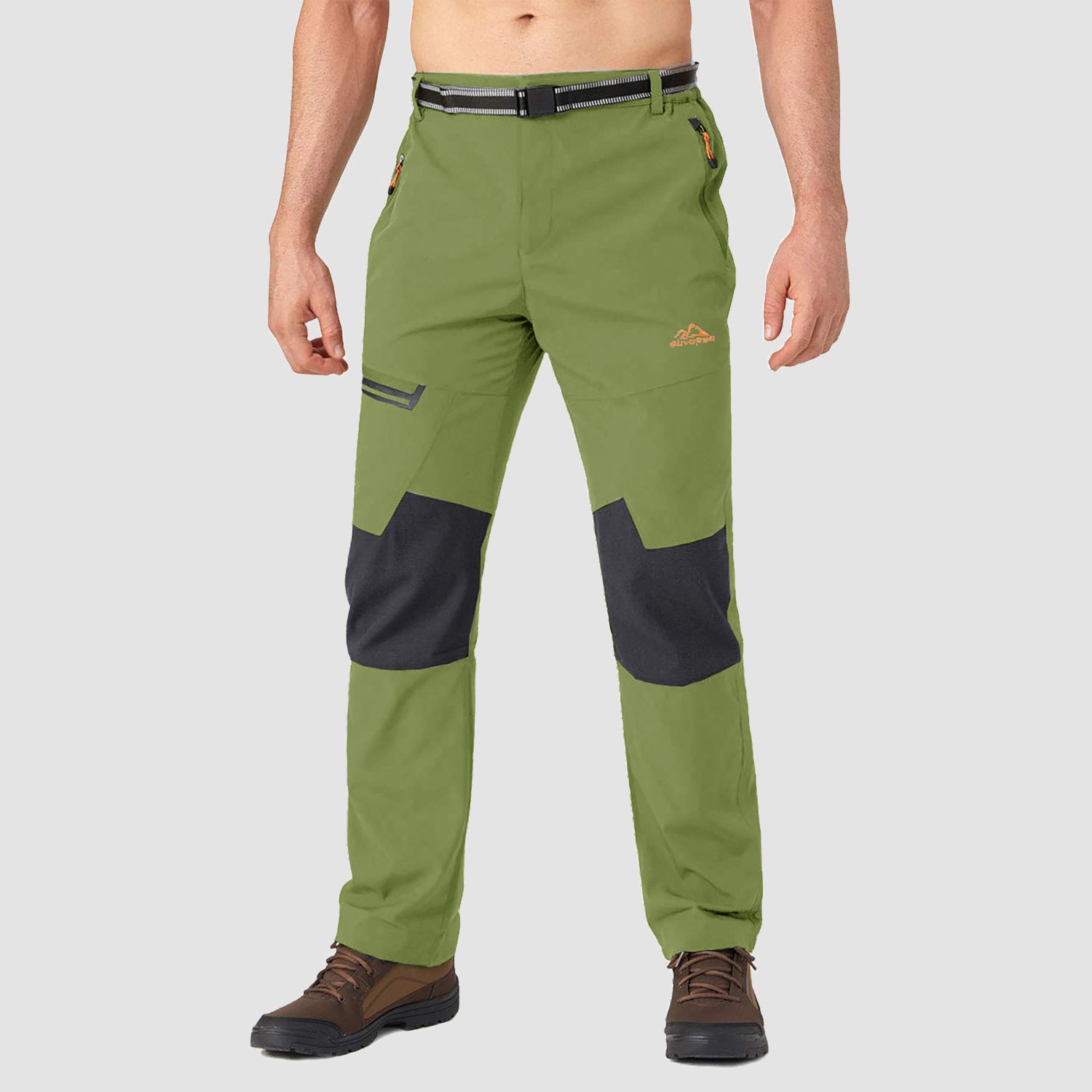 Men's Fleece-Lined Winter Ski Pants โ Water-Resistant with 4 Zip Pockets
