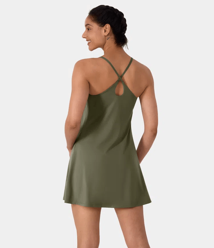 Softlyzero Plush Backless Active Dress-Easy Peezy