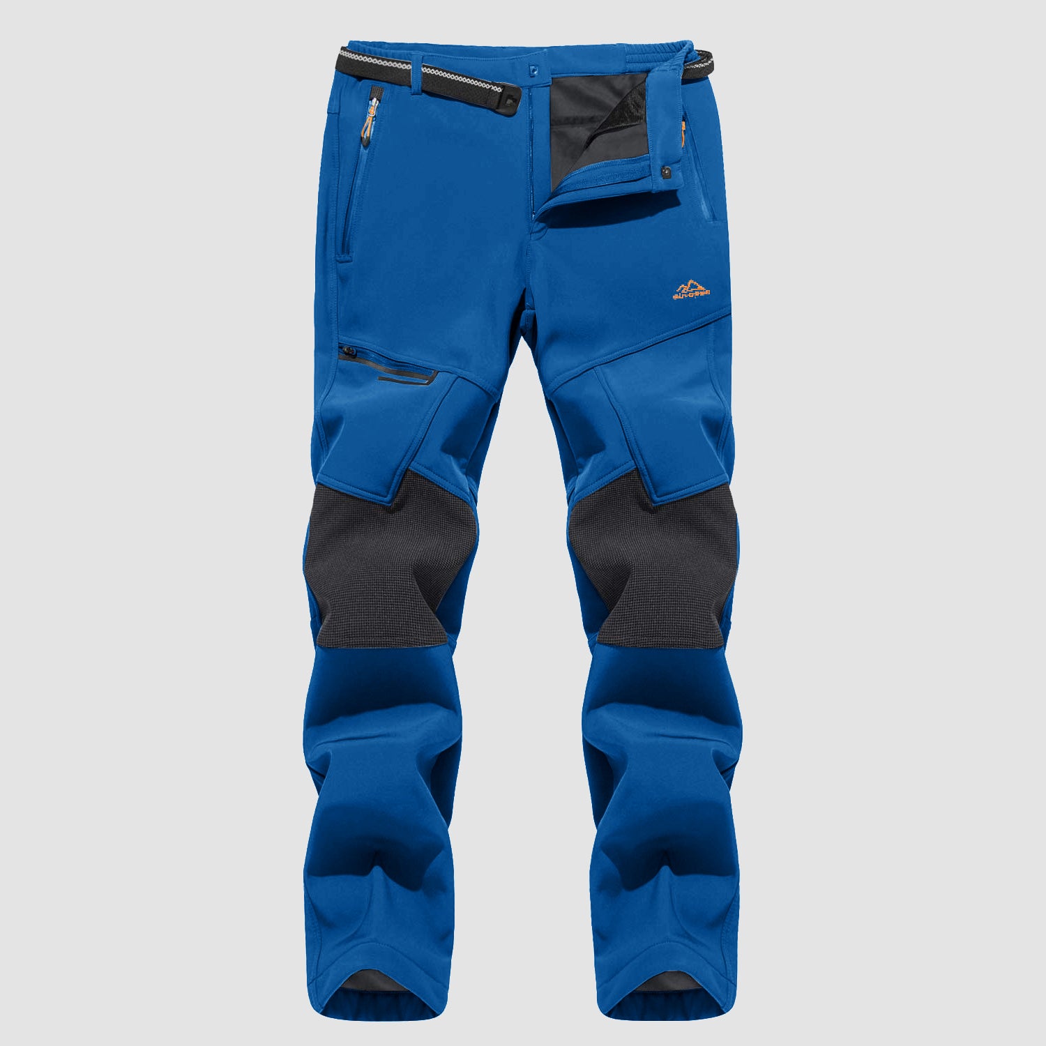 Men's Fleece-Lined Winter Ski Pants โ Water-Resistant with 4 Zip Pockets