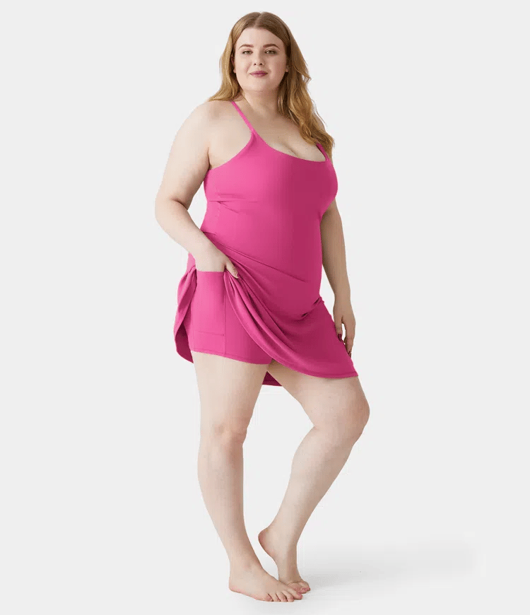 Softlyzero Plush Backless Active Dress-Easy Peezy