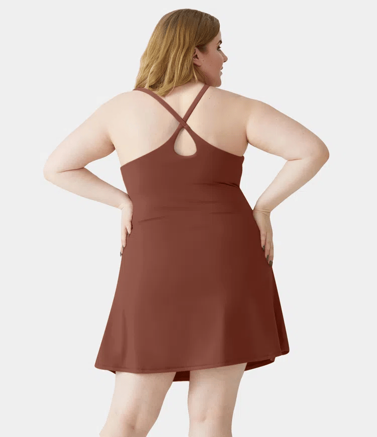 Softlyzero Plush Backless Active Dress-Easy Peezy