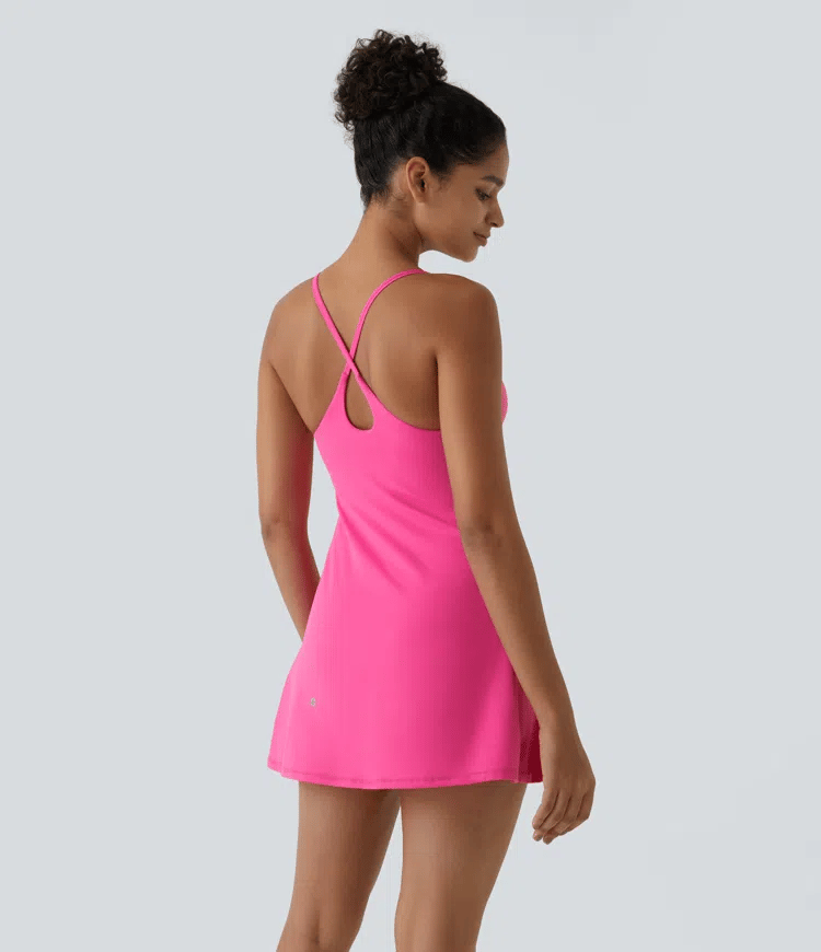 Softlyzero Plush Backless Active Dress-Easy Peezy