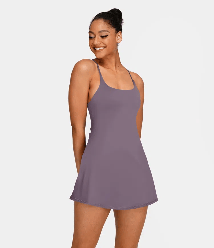 Softlyzero Plush Backless Active Dress-Easy Peezy