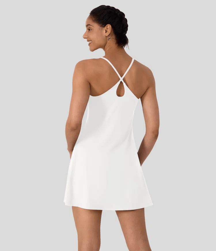 Softlyzero Plush Backless Active Dress-Easy Peezy