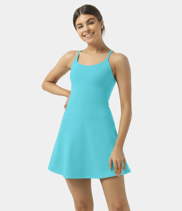 Softlyzero Plush Backless Active Dress-Easy Peezy