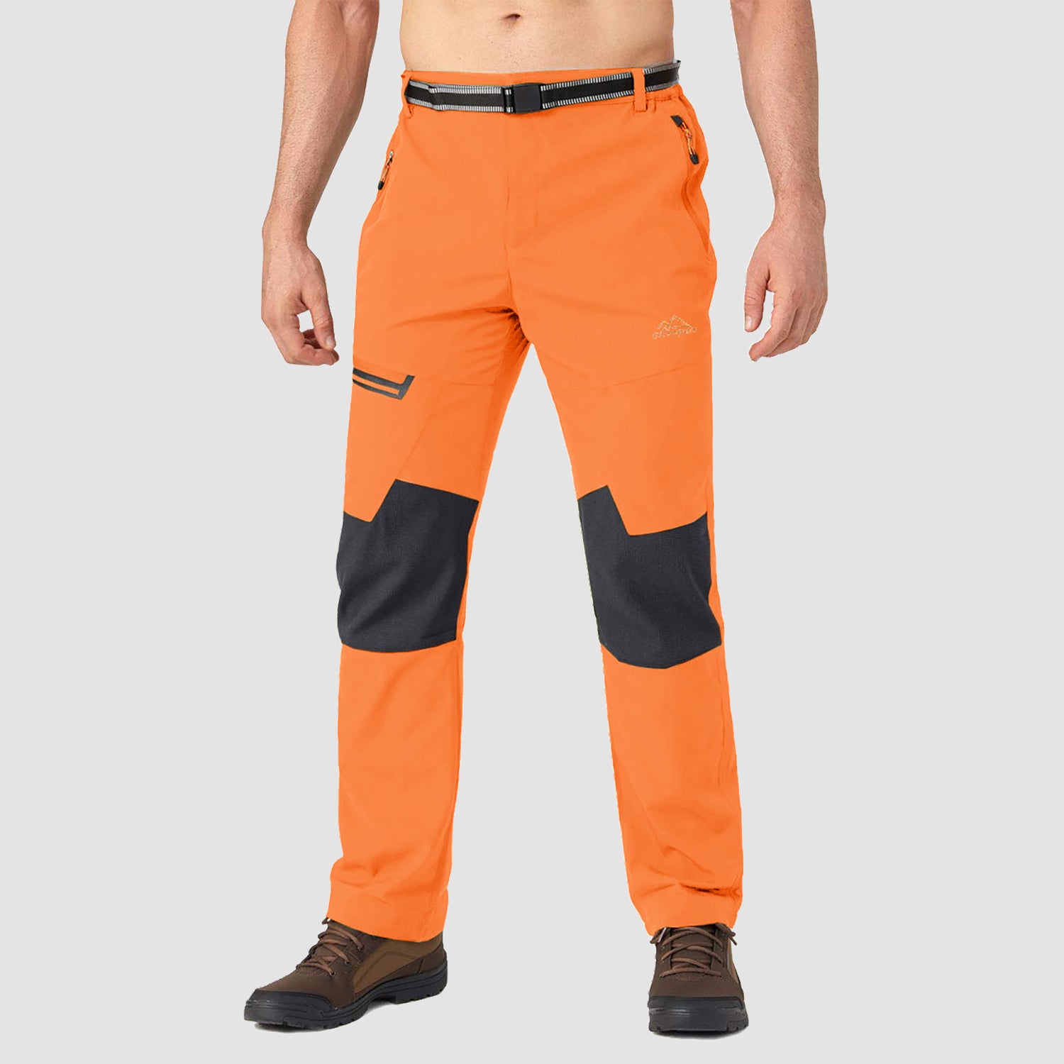 Men's Fleece-Lined Winter Ski Pants โ Water-Resistant with 4 Zip Pockets