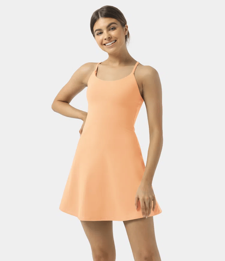Softlyzero Plush Backless Active Dress-Easy Peezy