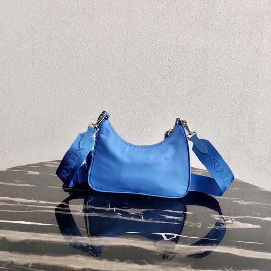 Replica Prada 1BH204 Prada Re-Edition 2005 Nylon Bag Blue