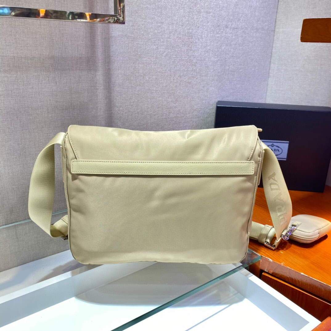 Replica Prada Medium Nylon Shoulder Bag 1BD671 Apricot